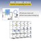 Cell Phone Locker 20 Compartments, Acrylic Wall Cabinet with Locks
